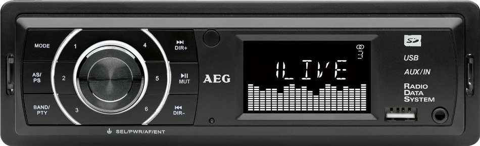 Aeg Aeg Ar 4027 Mp3-Autoradio (Pll-Tuner, 4X 80 Watt, Sd-Speicher, Usb)