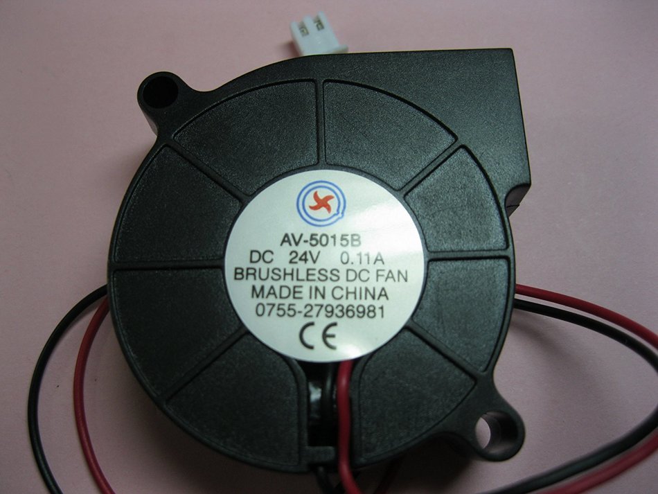 2 pcs Brushless DC Blower Fan 5015B 24V 2 Wires 50x50x15mm Ball-bearing Skywalking N3