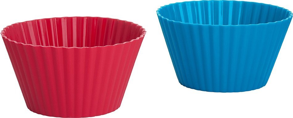Trudeau Silicone Muffin Cups, X-Large 6 ounce , Set of 4