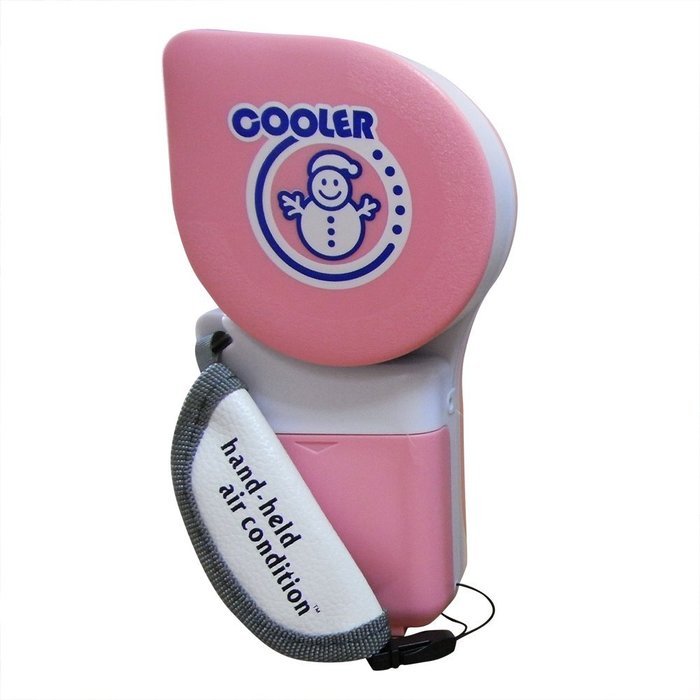 ACEVER Handy Cooling Fan with Air Cooling Humidifier Air Freshener Pink N5