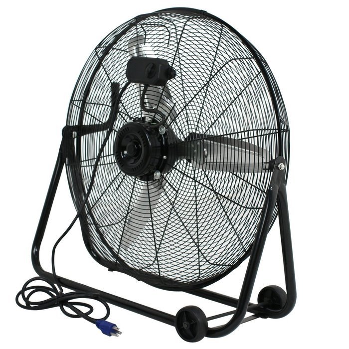 F2C 24" Portable Heavy Duty High Velocity 110V Adjustable 3 Speed 24 Inch Cyclone Floor Fan for Industrial Commercial... N7