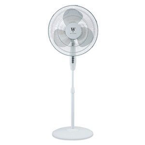 midea international trading co ltd fs40-8jca Westpointe, 16", White, 3 Speed, Stand Fan
