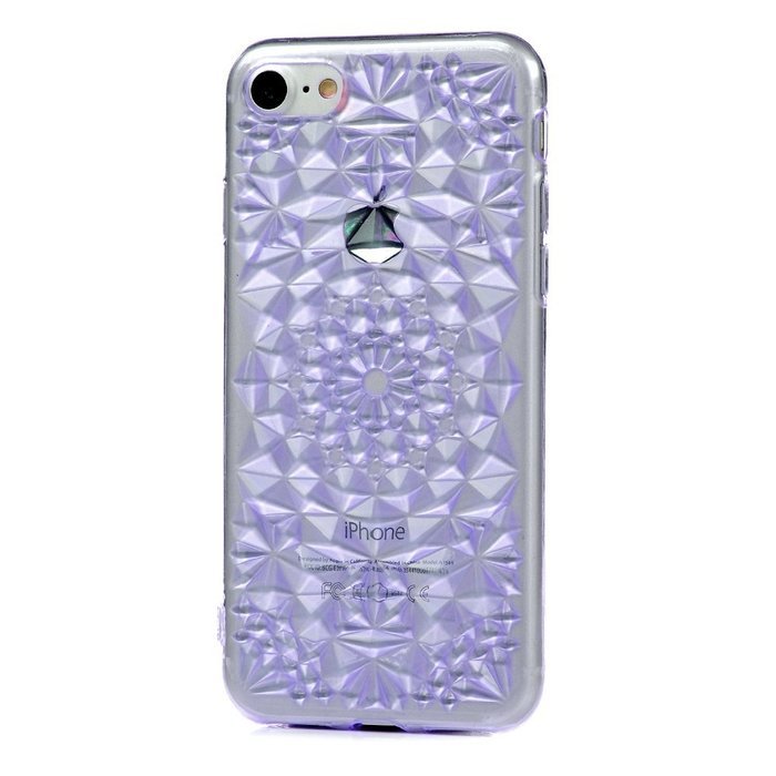 iPhone 7 Case (4.7 inch) - Shockproof Soft TPU Rubber Skin Gel Bumper Case Laser Carving Sunflower Transparent... N41
