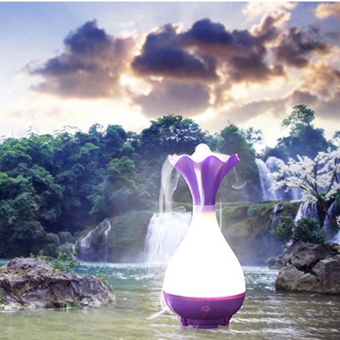 Essential Oil Diffuser, SUNTA Colorful 95ml Aromatherapy Diffuser Portable Ultrasonic Aroma Humidifier LED Lamps... N2