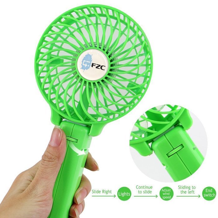 CFZC Newest Mini Personal Rechargeable Handfans USB Battery Operated Electric Personal Fans for Home Desktop Travel... N3