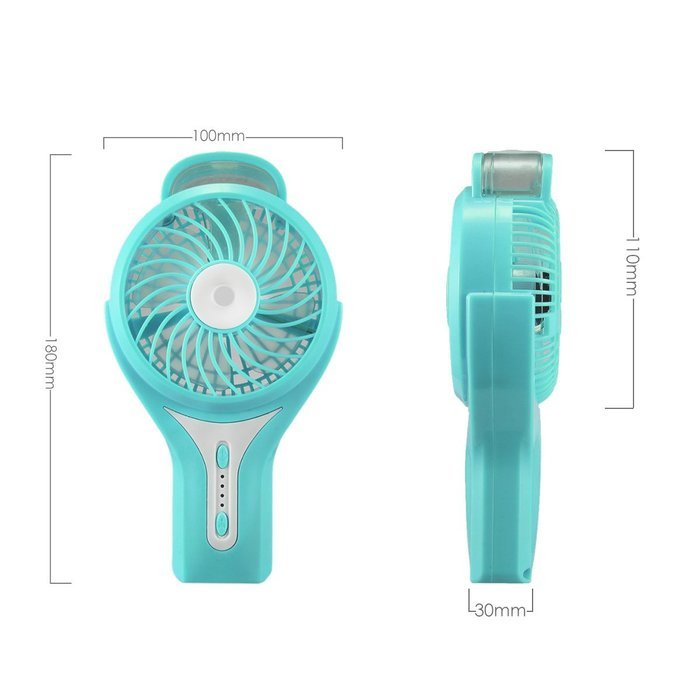 Dealpeak USB Rechargeable Handheld Mini Fan with Cooling Mist as Personal Cooling Humidifier for Home Office and... N41