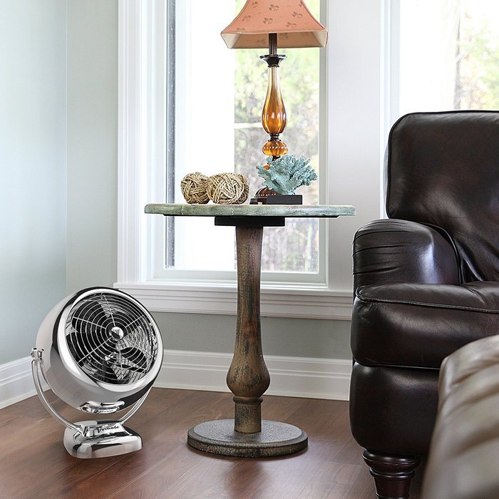 Vornado VFAN Sr. Vintage Whole Room Air Circulator, Chrome N10