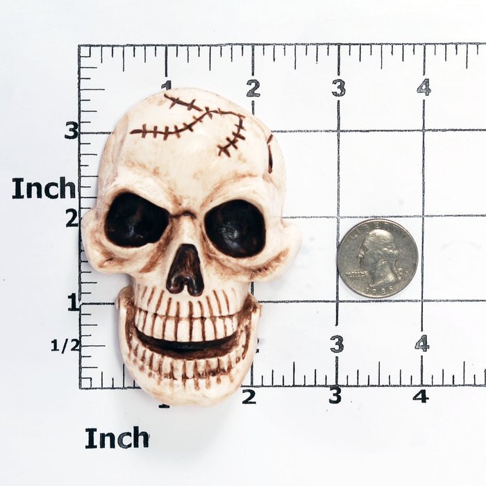 Large Skull Silicone Mold Food Safe Fondant, Chocolate, Candy, Resin, Polymer Clay, Soap, Wax Candle Mold