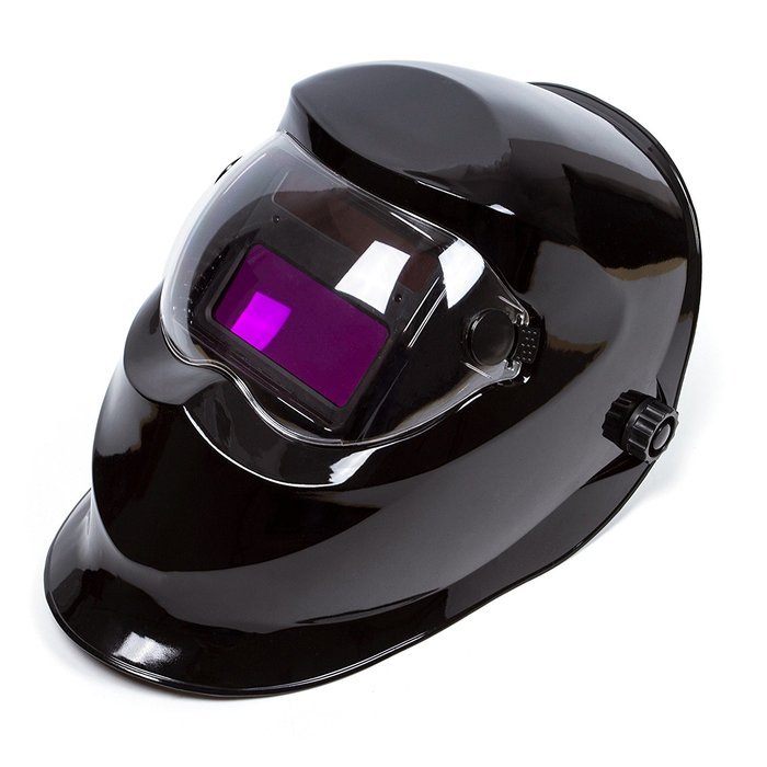 Black Adjustable Auto Darkening Solar Welding Helmet Mask CE ANSI Certified by Safe66 N6