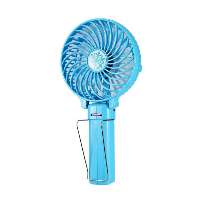 Dealpeak Mini Rechargeable Foldable USB Handheld Fan Fast Cooling Fan Cooler (pink) N8