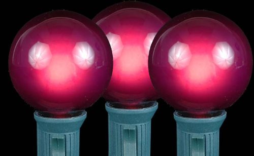Novelty Lights, Inc. G40-E12-5W-S-FR Globe Outdoor Patio Party Christmas Replacement Bulbs, Frosted White, 25... N3