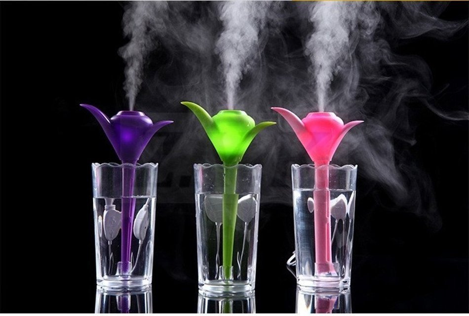 New Portable Desktop Mini USB Clover Air Humidifier Air Purifier Air Diffusers Air Purification Mist Maker Keep... N3