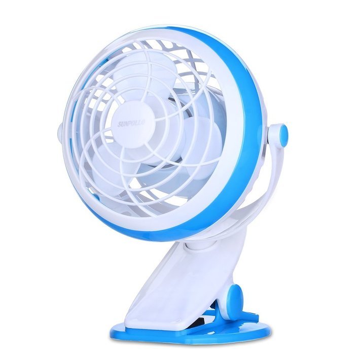 Clip On Desk Fan USB Table Fans (USB OR Battery Powered, Quietness)(Blue) N30
