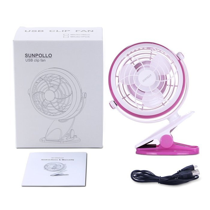 Clip On Desk Fan USB Table Fans (USB OR Battery Powered, Quietness)(Blue) N36