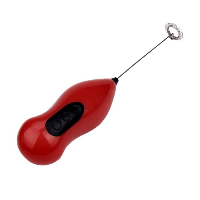 GBSELL Handheld Electric Hot Drinks Milk Frother Foamer Whisk Mixer Stirrer Egg Beater (Red) N5