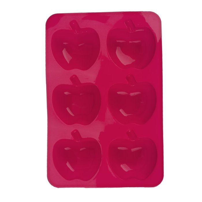 KookieMonsta 6 Apple Design Silicone Cake / Chocolate Molds Baking Cup (Green) (Red)