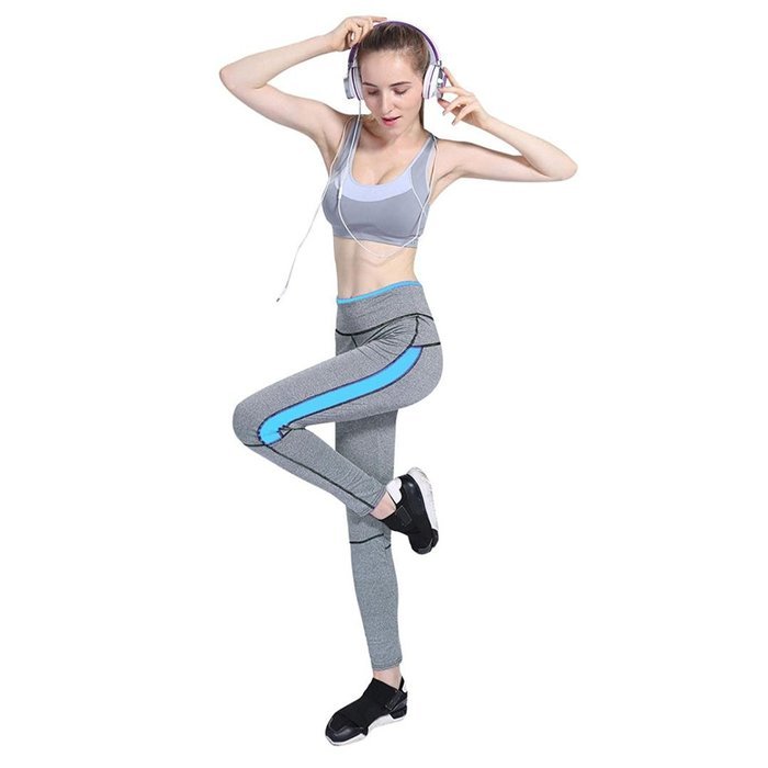 PHOTNO Women Sports Trousers Athletic Gym Fitness Yoga Leggings Pants N4