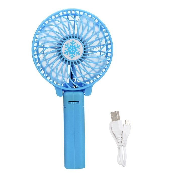 Yoyorule Summer Mini Fan Portable Handheld Air Conditioner Cooler Fan USB Battery (Black) N18