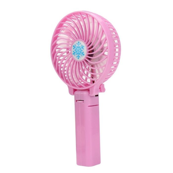 Yoyorule Summer Mini Fan Portable Handheld Air Conditioner Cooler Fan USB Battery (Black) N23