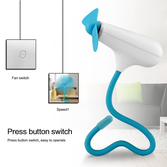 Welltop Mini Fan Portable Fans Flexible Small Fan Battery Fan Bendable Clip Fans Handheld Fans Table Fan Baby... N4