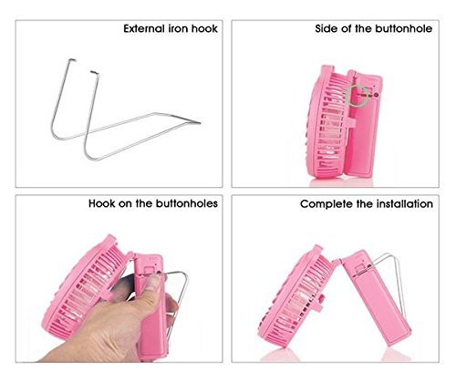 Portable Battery USB Rechargeable Handheld Mini Foldable Cooling Desktop Fan for Home Office Outdoor Workout Camping... N25