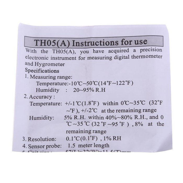 Ecoolbuy Digital LCD Indoor Humidity Temperature Meter Thermometer Hygrometer N3