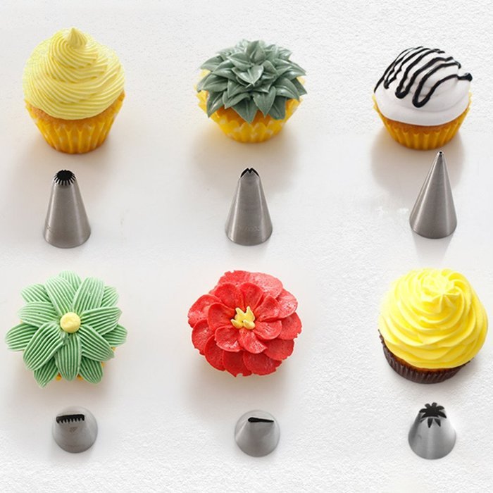 LETMY 41 pcs Cake Decorating Kit Tips Supplies, DIY Icing Tip Set Tools, Profession Stainless Steel Piping/Dispenser... N3