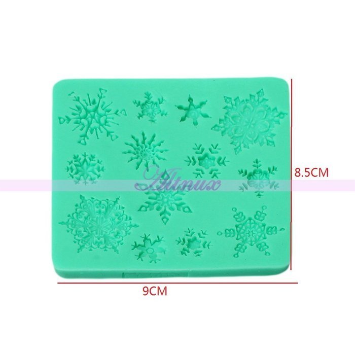 Generic Silicone Snowflake Mould Lace Fondant Cake Sugercraft Pastry Baking Tools