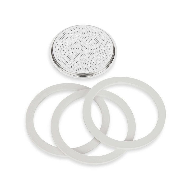 Bialetti Gaskets & Filter Set for Bialetti Moka Express 12-Cup Espresso Machine