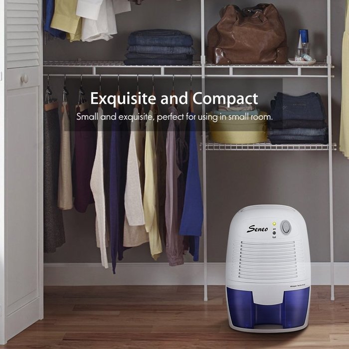 Seneo Mini Air Dehumidifier Compact Moisture Absorber for Home Closet Basements Kitchen Office N6