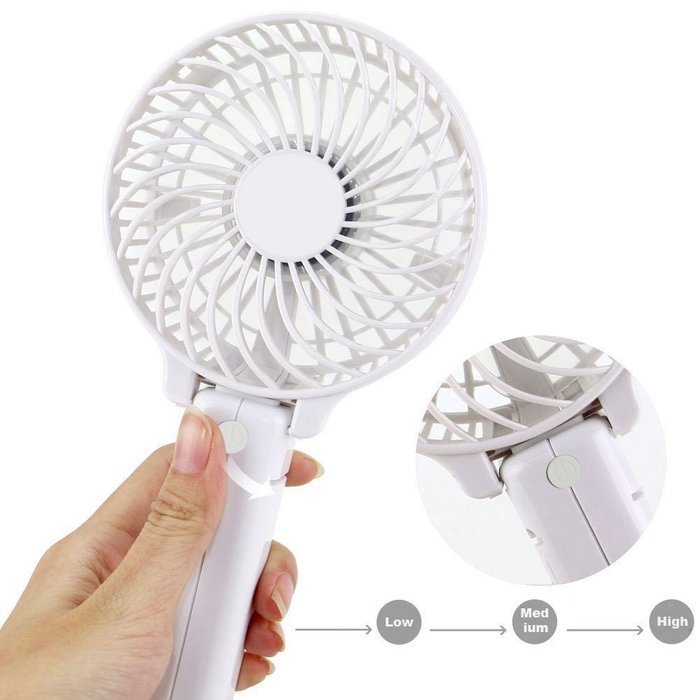 TANGMI Portable USB Handheld Fan Mini Battery Foldable Fan Best for Indoor and Outdoor Strong Wind Desktop Cooling... N24