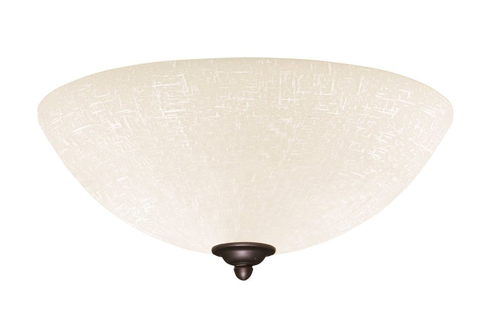 Emerson Ceiling Fans LK83VNB White Linen Light Fixture for Ceiling Fans, Medium Base CFL N2