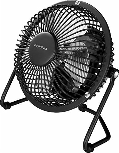 Black Table Desk Fan Durable Workstation Small Space Air Cooling Unit 360&deg; Tilt N2