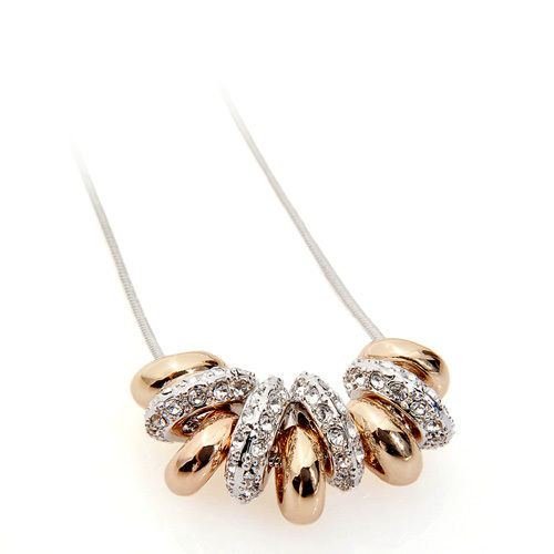 Charm Pendant Chain Crystal Choker bib Statement Necklace Women Fashion Jewelry N3