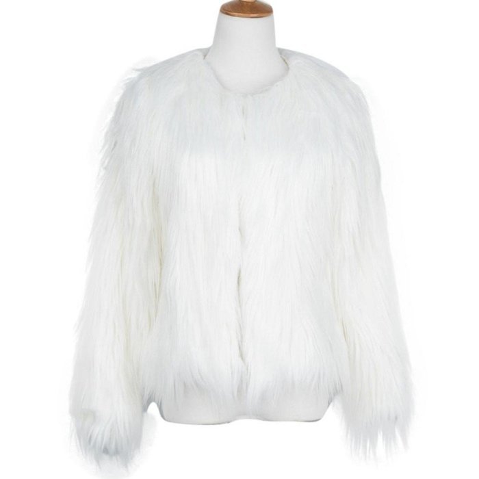 Outerwear,Morecome Womens Warm Faux Fur Fox Coat Jacket Parka Coat N6