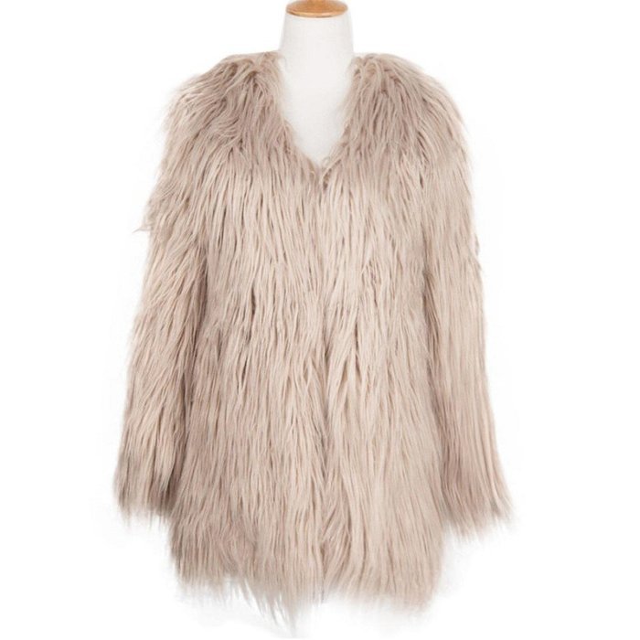 Outerwear,Morecome Womens Warm Faux Fur Fox Coat Jacket Parka Coat N7