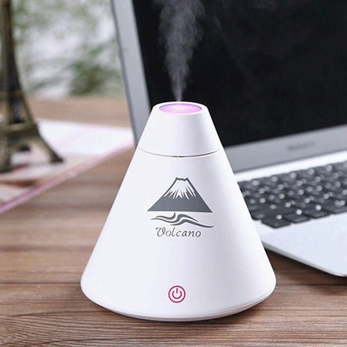 XCSOURCE White Volcano Humidifier Desktop USB Air Diffuser Purifier Sprayer LED Night Light HS200 N9