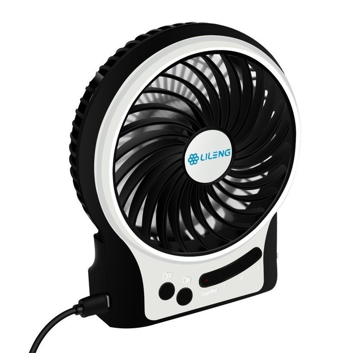 Findway 4-inch Vanes 3 Speeds Electric Portable Mini USB fan Rechargeable Desktop Fan Battery/ USB Powered Laptop... N7