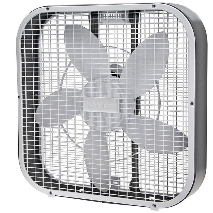 Kenmore 32002 20" 3 Speeds For Comfort Control, Durable, Lightweight Metal Construction Box Fan N3