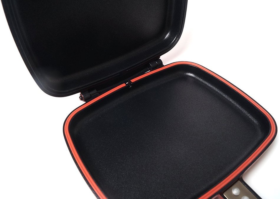 Happycall Double Sided Standard Pressure Pan Red - Standard for Cooking (Cutie Pan) N2