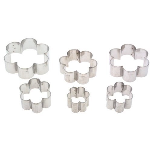 Ateco Daisy Cutter Set, Plain, S/S, 6 Pcs Ranging 1-5/8" to 3.5" Diam.