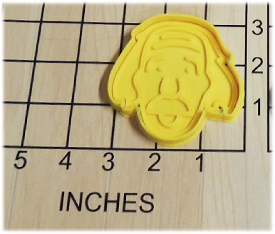 Genius Albert Einstein Shaped Cookie Cutter and Stamp #1192