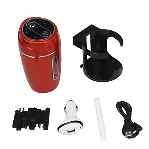 DZT1968 Auto Mini USB Home Humidifier Air Purifier Freshener Car Portable (Red) N5