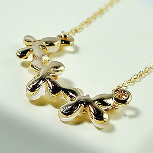 fashion Women Lady Cat's Eye Stone Butterfly Crystal Pendant necklace Gift N3