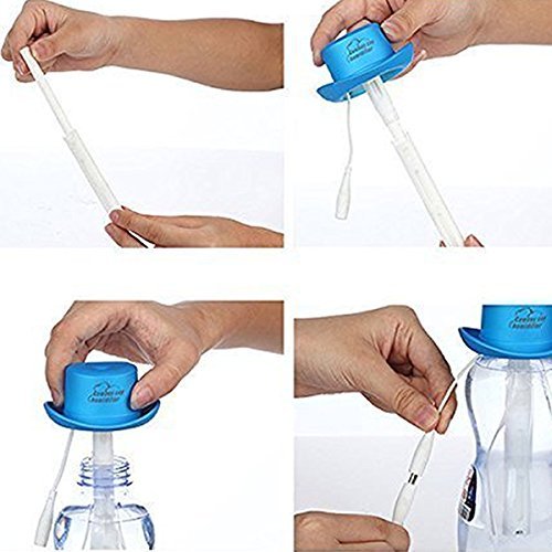 Generic Cowboy Cap USB Mini Portable Air Humidifier Water Bottle Black N6