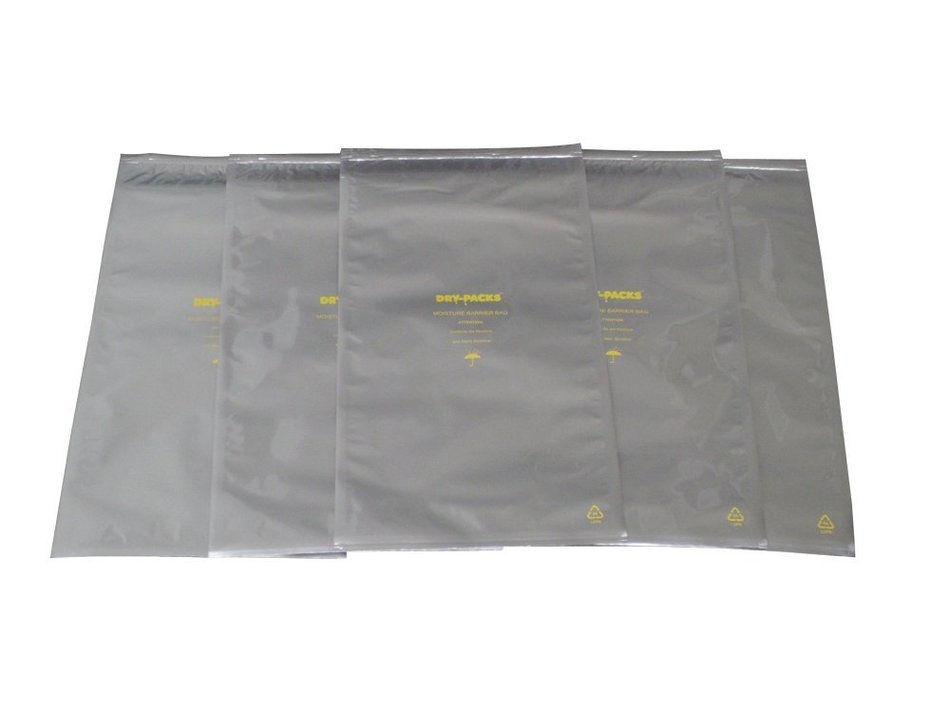 Dry-Packs 10 by 20-Inch Mylar Moisture Barrier Zipper Seal Recloseable Bag, Pack of 100