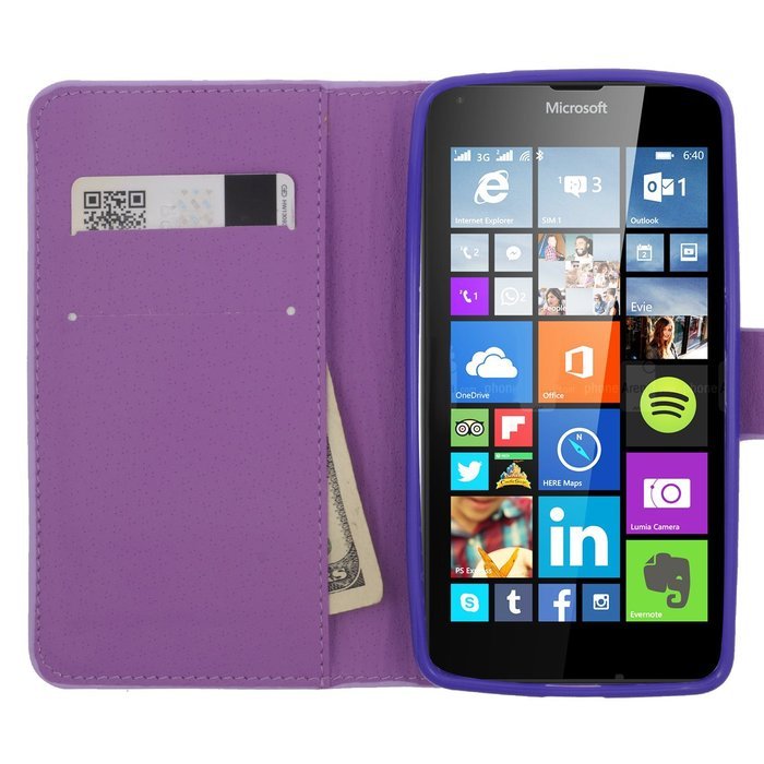 HJ POWER[TM] Nokia Lumina 640 Luxury Diamond FDS77 Leather PU WALLET POUCH Cover + [Free HJ POWER Stylus] EGWPDW3... N7