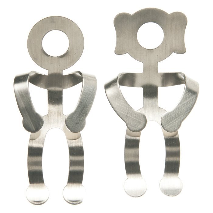 G&H Tea Services The Mod Couple Teabag String Holders, Set of 2