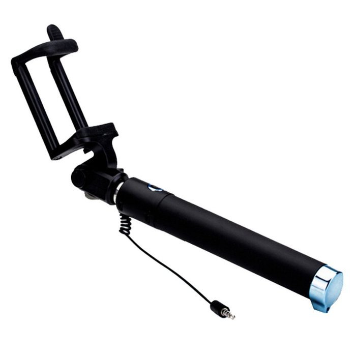 Evtech(tm) Mini Foldable Selfie Stick with Wired Control [Installed, Bttery Free, No Bluetooth] for Smart Mobil... N11
