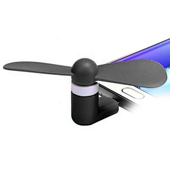 BESSKY Mini Portable Type-C Mobile Phone Cooling Fan For Google Nexus 5X/Huawei P9/ Oneplus 2 (Black) N5
